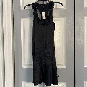 NWT Express Silk flapper style ruffle/racerback dress